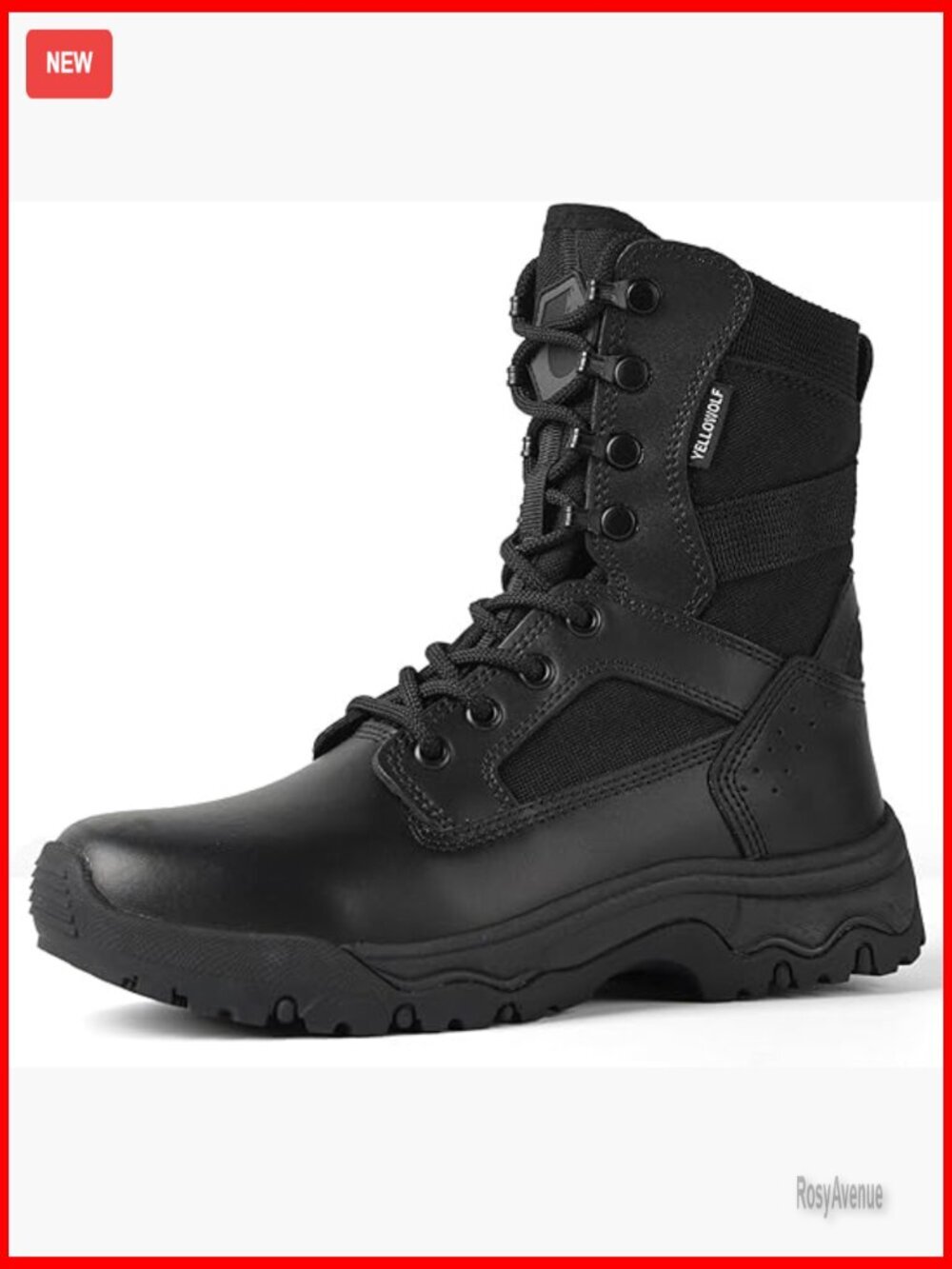 8 Inch Tactical Boots Lightweight Combat Work Shoes Side Vents